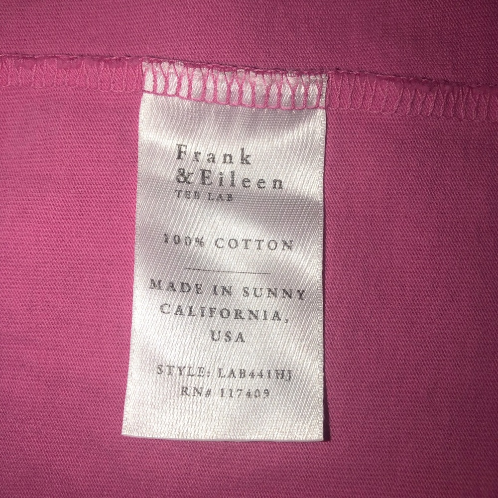 Frank & Eileen Nicole V-Neck Collared Pullover Henley Dress,Jersey Rose Size-Med - Picture 7 of 8